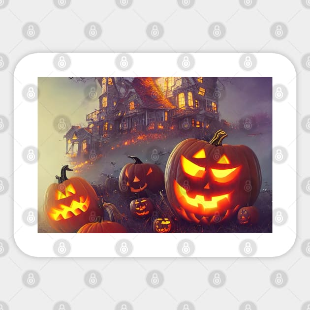 Halloween pumpkins Sticker by Alekxemko